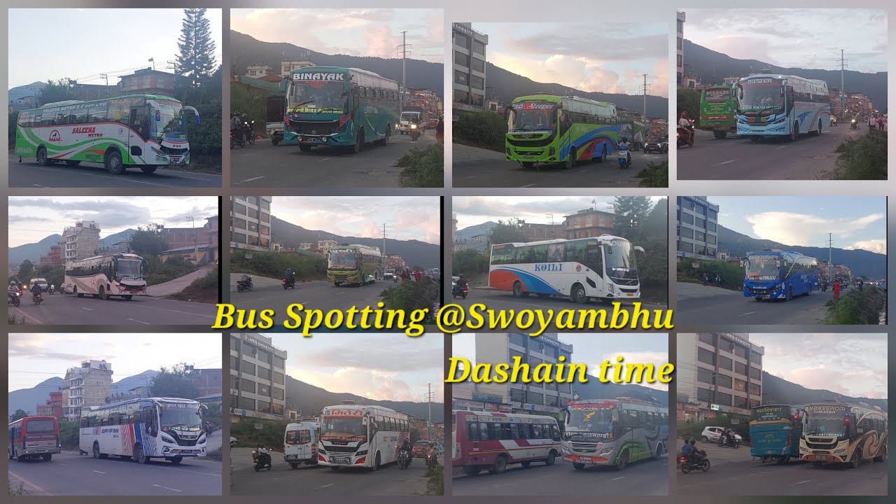 Bus Spotting During Dashain Time काठमाडौं दशैंकाे लागि जाने तथा आउने बसहरु #nepalibuses #simplex2499