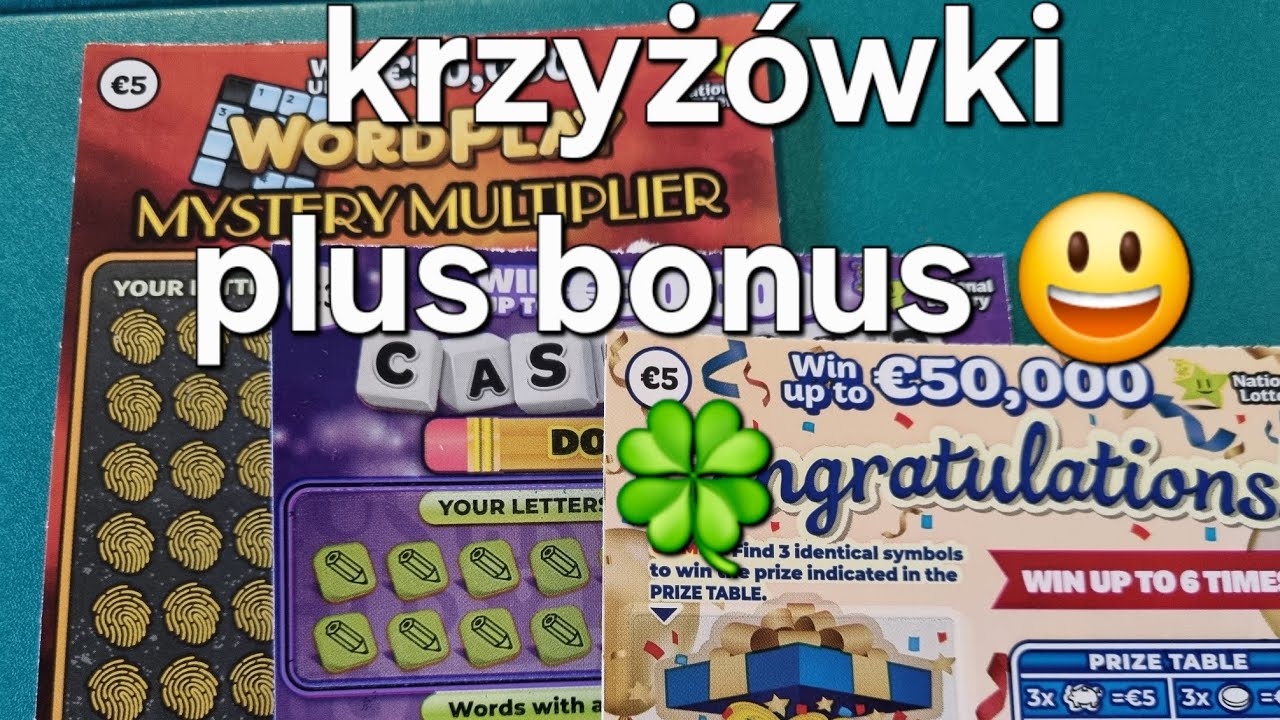 Krzyżowki i bonus 🙂🍀