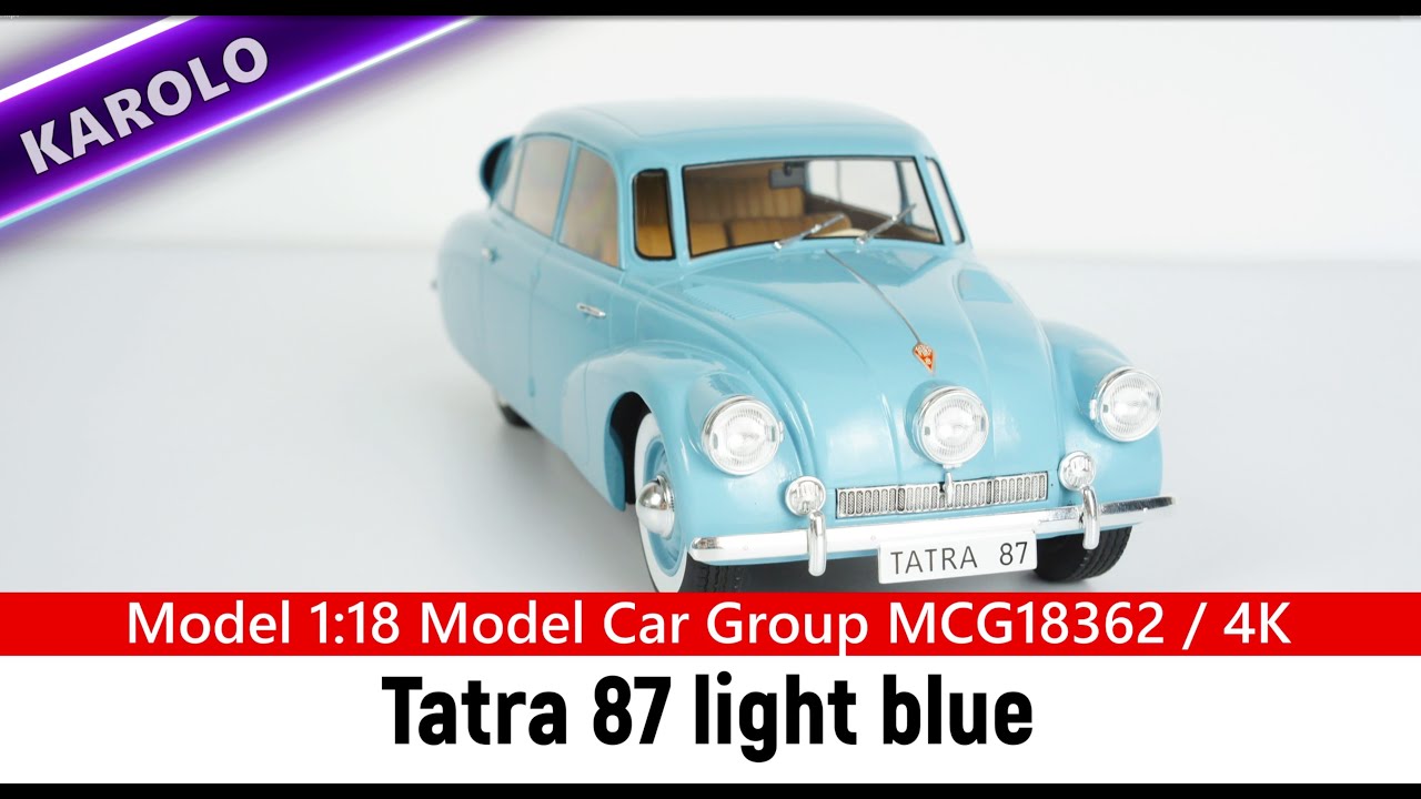 Model 1:18 Tatra 87 light blue Model Car Group MCG18362 / 4K