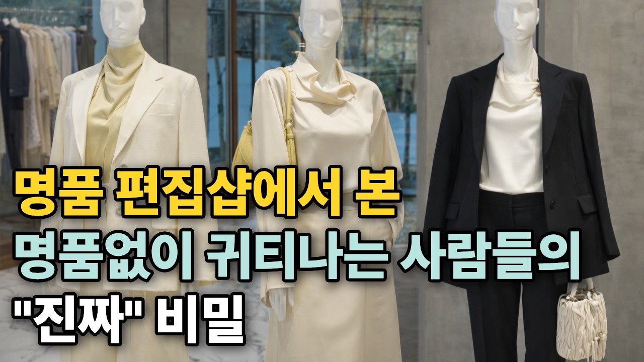 뭘 입어도 아줌마 소리 듣는 이유, 패션 업계 9년차가 폭로하는 귀티나게 입는 법 4가지