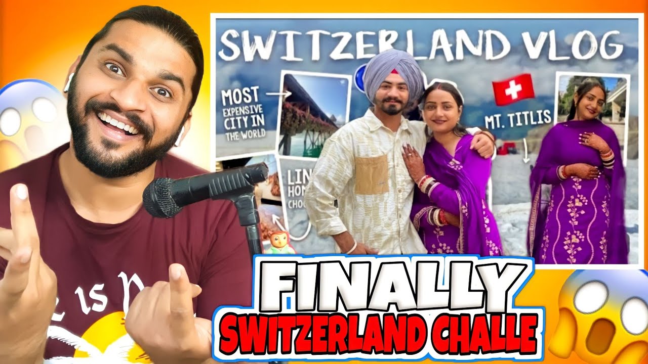 Finally Mr and Mrs Bawa Switzerland Challe🤣