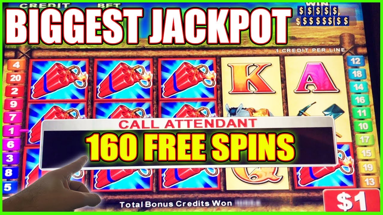 160 FREE SPINS! BIGGEST JACKPOT High Limit Money Blast Slot Machine