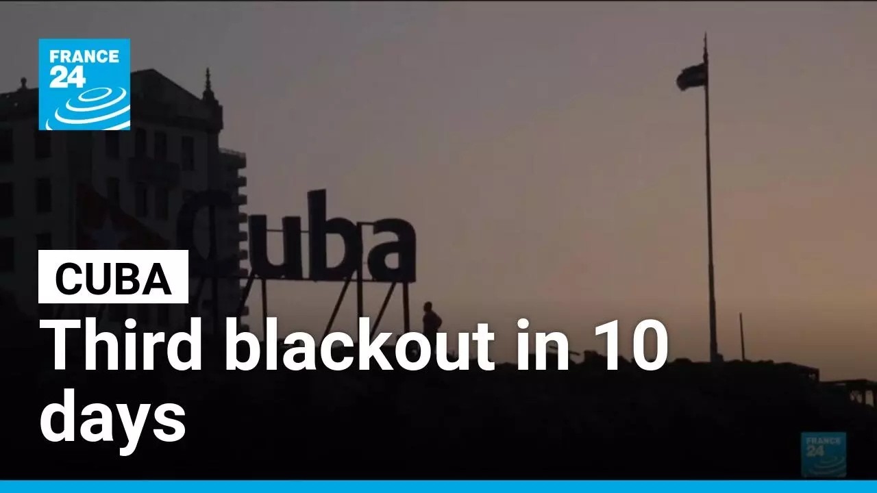 Cuba slowly gets power back after third blackout in 10 days &bull; FRANCE 24 English
