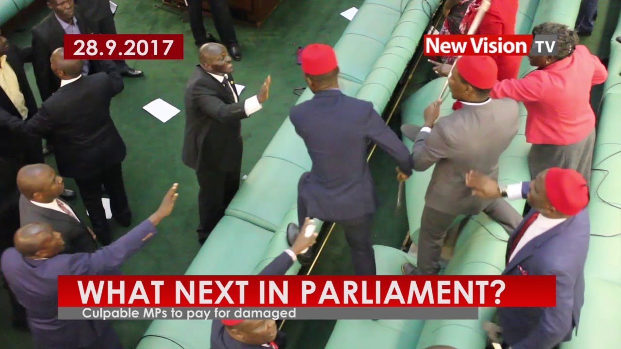 Uganda MPs fight in Parliament