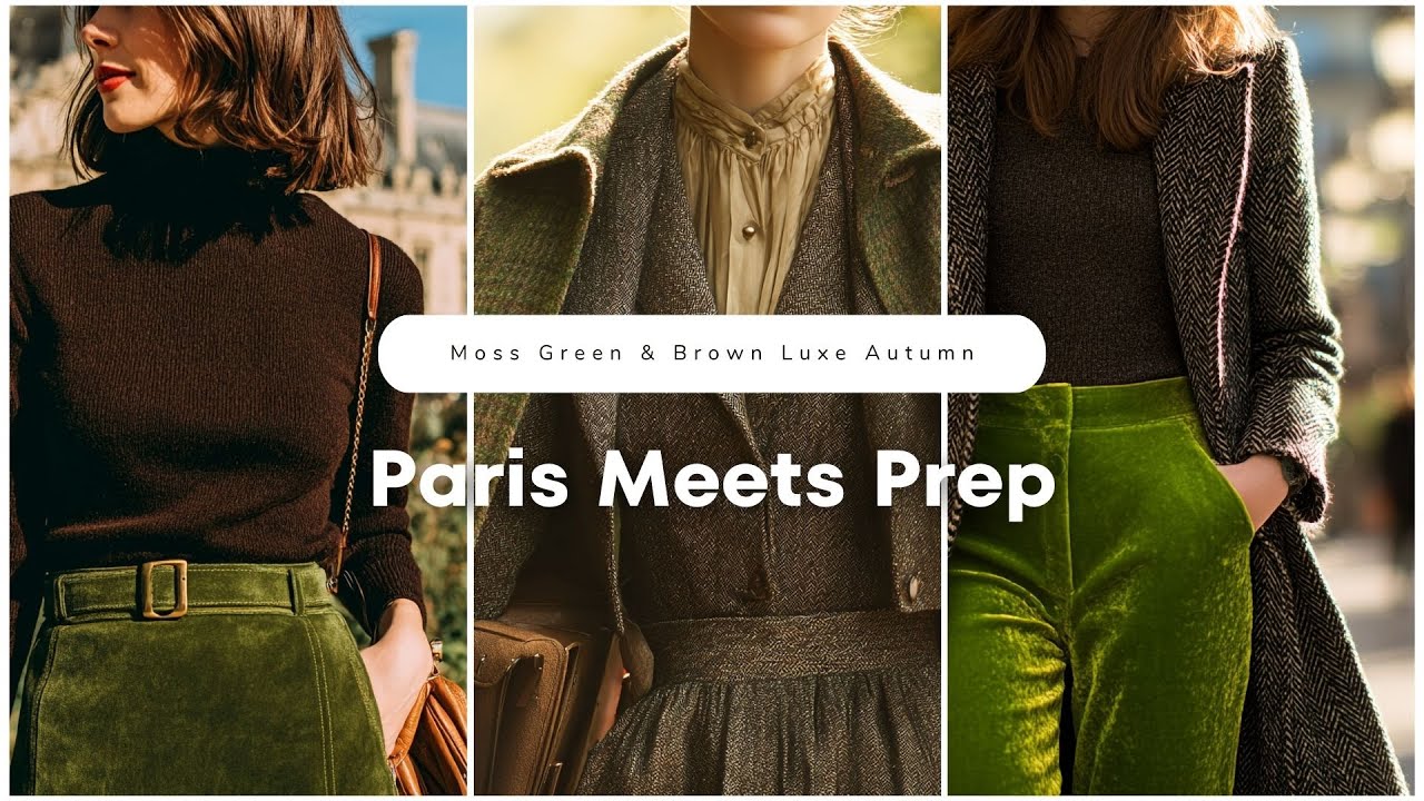 Paris Meets Prep: Ralph Lauren Paris-Inspired Moss Green & Brown Looks for Luxe Autumn Dressing