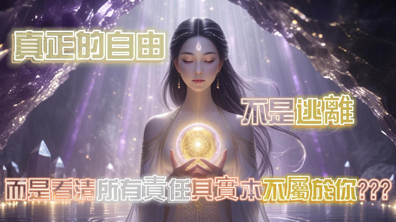 真正的自由，不是逃離，而是看清所有責任其實本不屬於你///  #靜心練習 #冥想教學 #放鬆心情  #自我療癒 #情緒釋放 #壓力舒緩 #轉化負能量  #身心靈平衡