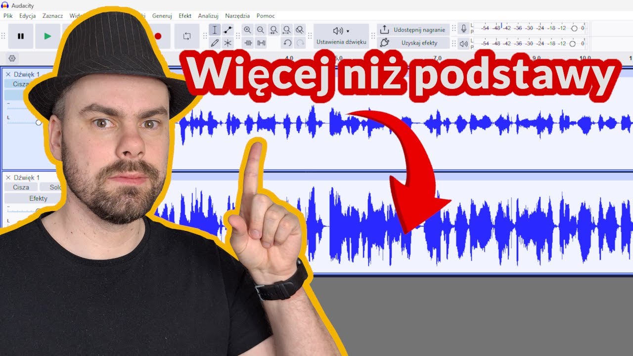 Audacity - Konkretna podstawowa edycja dzwięku - Poradnik obróbka jak edytować dzwięk