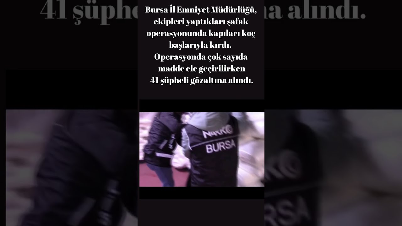 Bursa'da dev operasyon! Kapılar ko&ccedil; başlarıyla b&ouml;yle kırıldı! #bursa #s&uuml;perkanaltv #sondakika