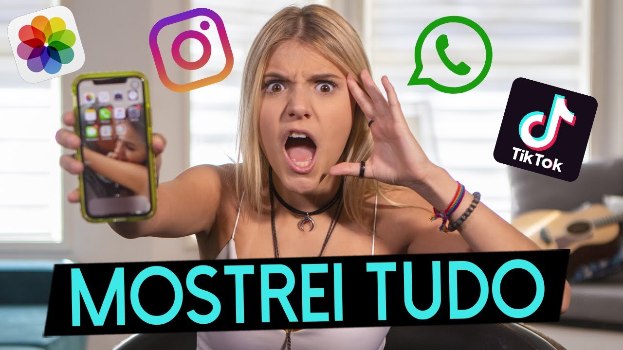 MOSTREI TUDO O QUE TEM NO MEU CELULAR || Giu Nassa