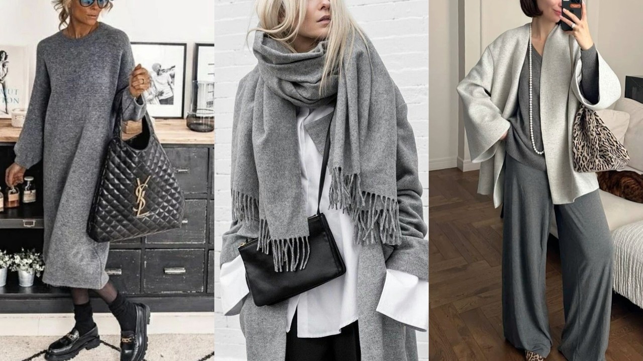 СТИЛЬНЫЕ ОТТЕНКИ СЕРОГО В ЖЕНСКОМ МОДНОМ ГАРДЕРОБЕ ДЛЯ ПОВСЕДНЕВНЫХ ВЫХОДОВ💕