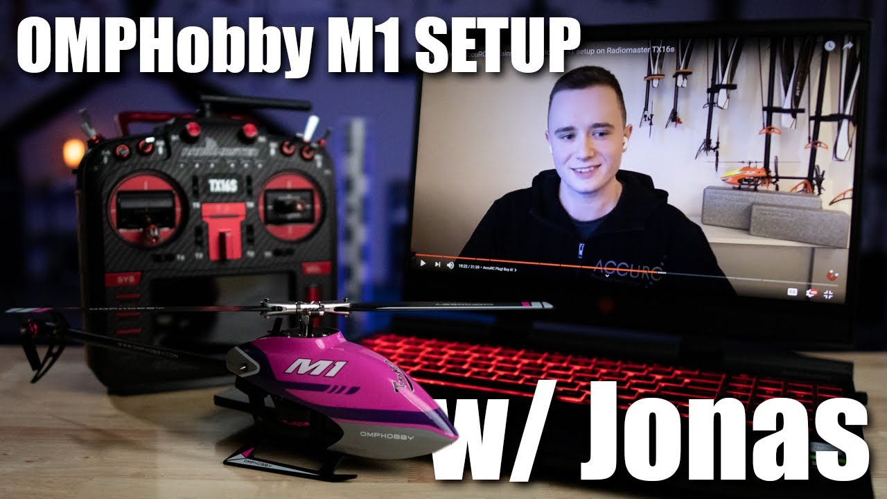 Йонас из AccuRC объясняет, как настроить OMPHobby M1 на Radiomaster TX16s