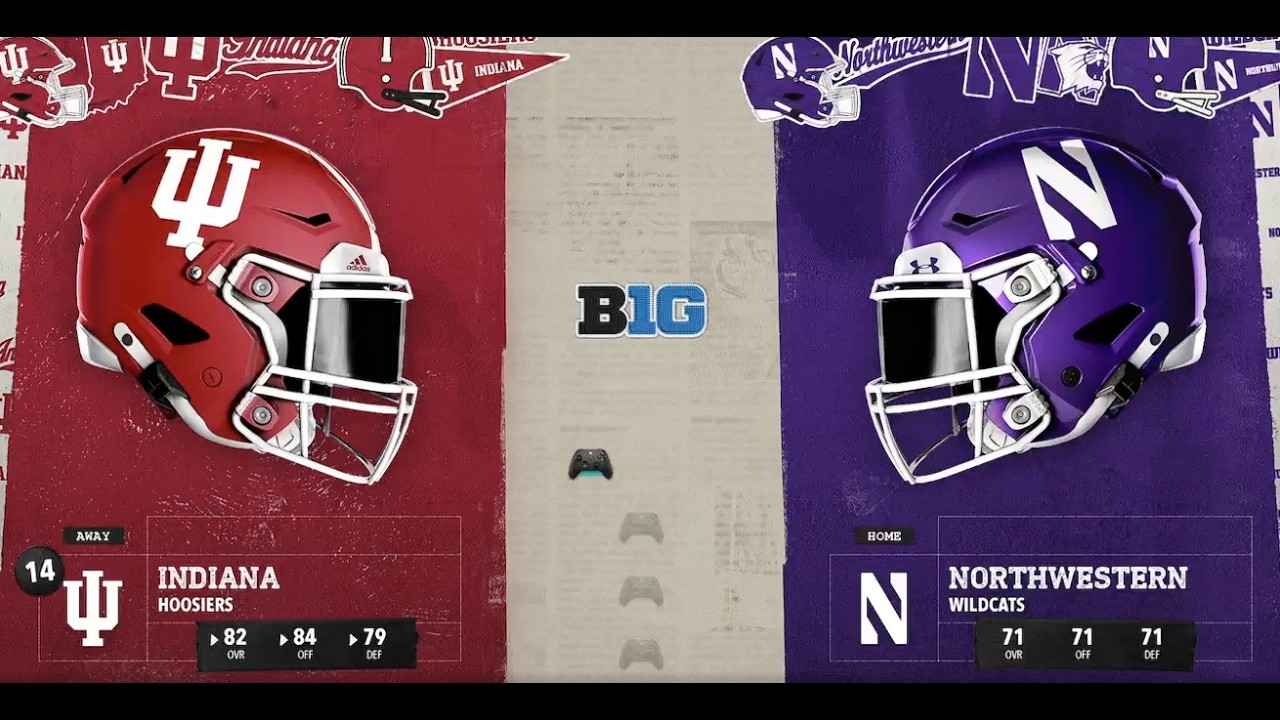 NCAA Indiana rebuild 2034 week 13 Vs. Northwestern