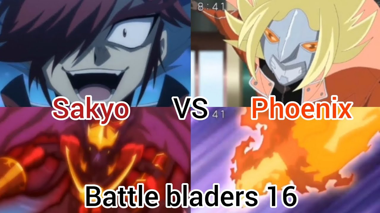 Sakyo VS Phoenix Battle bladers 16