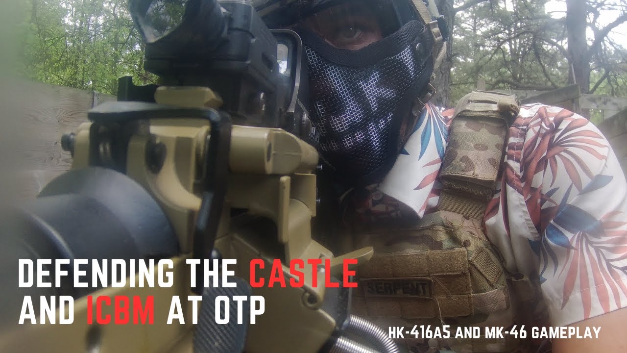 Defending The Castle and ICBM at On Target Paintball (HK-416A5 and MK-46 Gameplay)