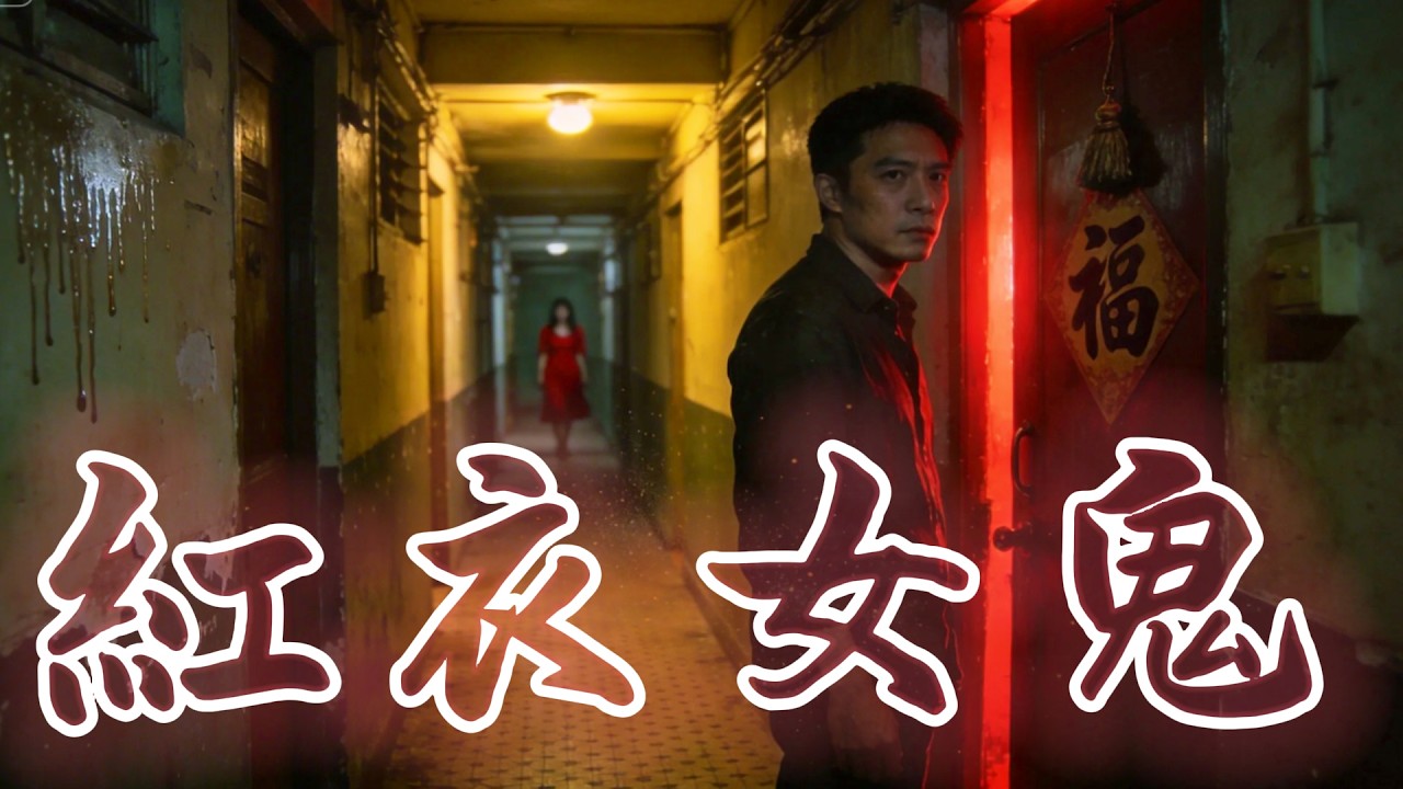 【深夜歎咖啡】| 紅衣女鬼：隔籬樓個女仔日日坐喺度寫嘢，直到我敲門嗰晚…#廣東話
