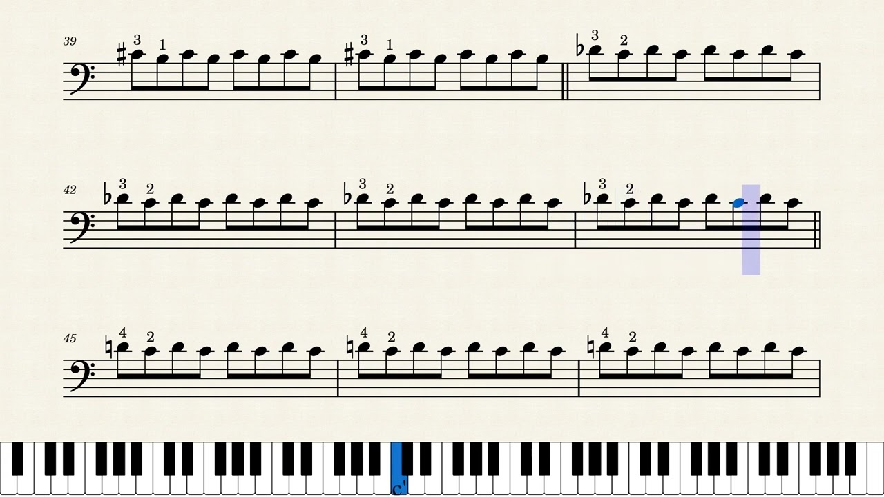 01. Daily Exercises for Cello  l 1. Trilles 01st Position A string  - 8th note