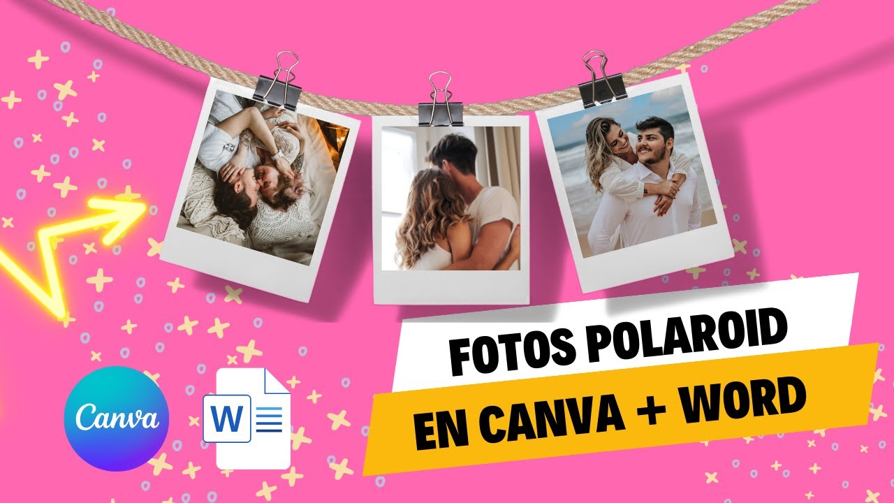 📷 Como hacer FOTOS POLAROID en Canva + Word para ✂ IMPRIMIR  en Casa