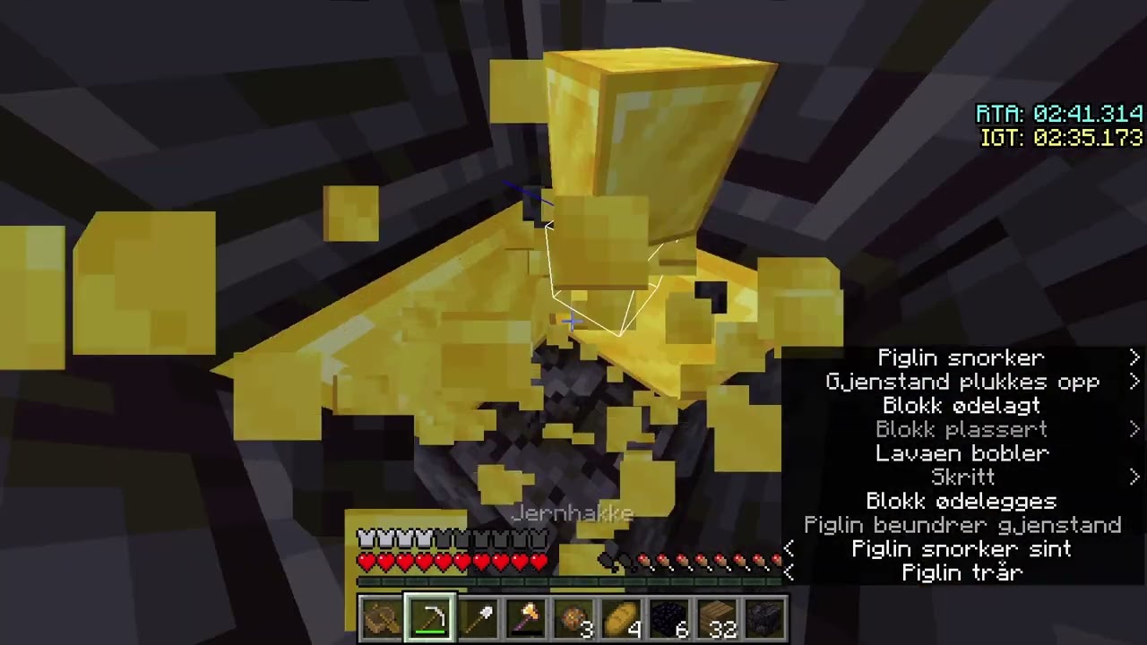 6:17 choke (Blind, Stronghold and End enter world record)