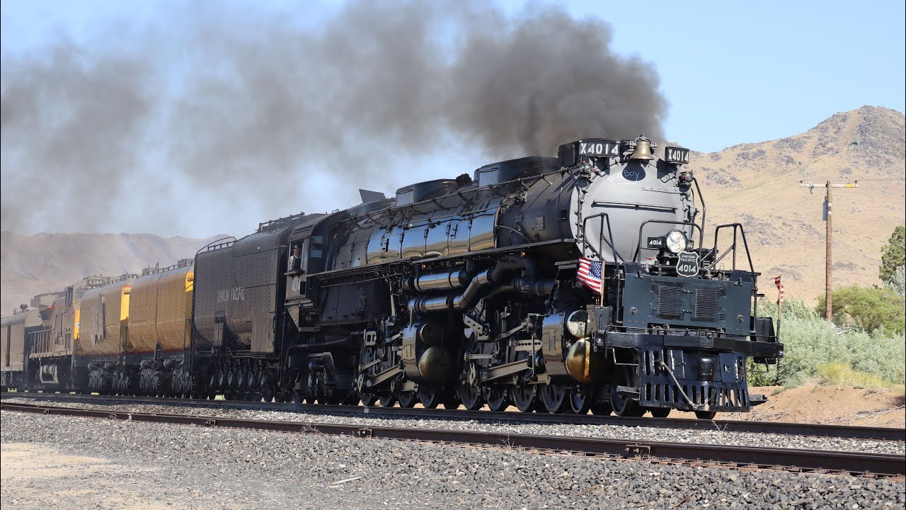 Chasing The Worlds Biggest Steam Locomotive Big Boy 4014 from Elko to Roseville!!!