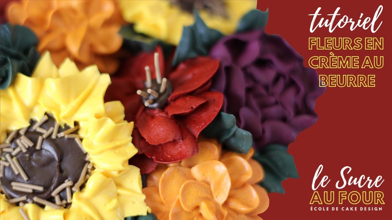 tutoriel de fleurs en crème au beurre