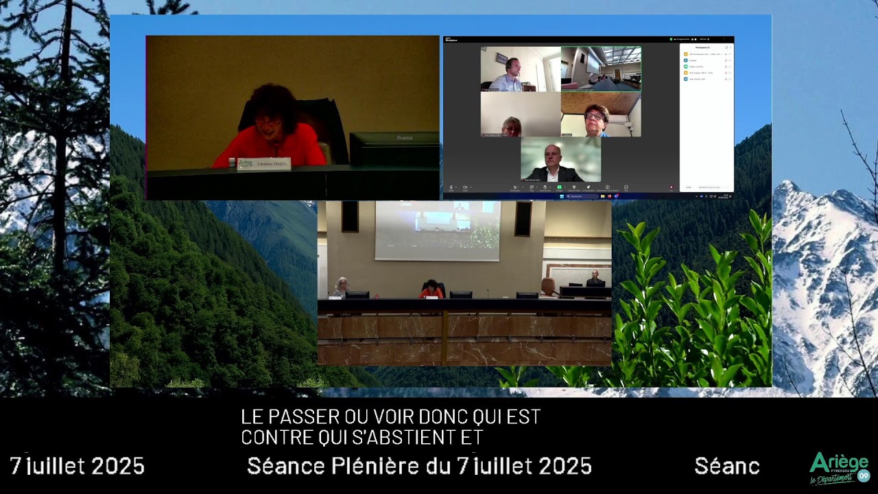 Séance plénière du Conseil départemental de l'Ariège | 7 juillet 2025