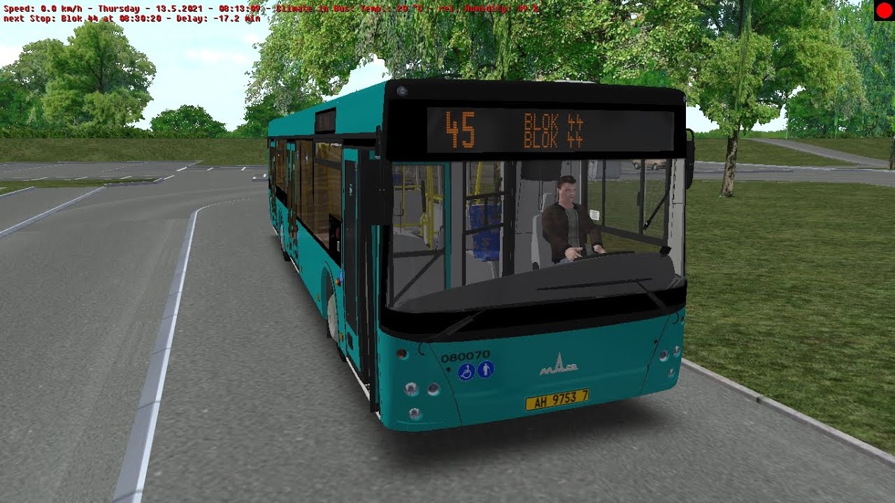 Omsi 2 Belgrade Line 45 From Zemun Novi Grad To Blok 44 With MAZ 203,065 2014