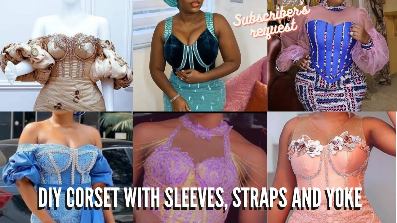 LEARN HOW TO DRAFT CORSET WITH SLEEVES, CORSET WITH STRAPS AND CORSET WITH YOKE| TRENDY CORSET STYLE
