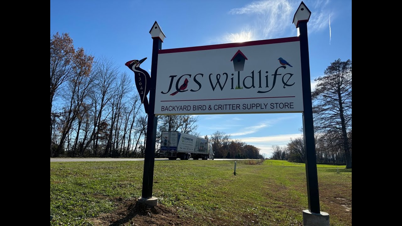 JCS Wildlife Sign Installation by Our Team...This Thing Was Heavy!!