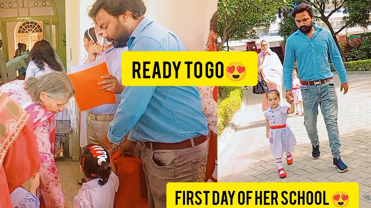 I'm so excited😍First_day_of_her_school |Convent of Jesus and Mary school lahore|