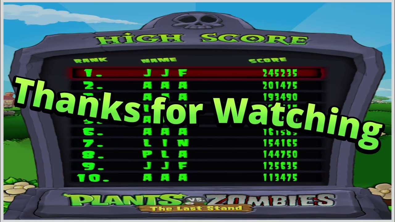 Sega’s Plants vs. Zombies™ The Last Stand (Now Fully Playable)