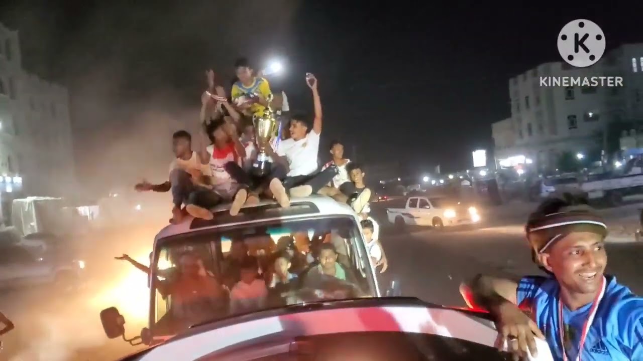 احتفالات فريق الترجي شفر ببطولة الصداقة الحادي عشر بالسقف التي اقيمت برعاية أبو طالب الراجحي