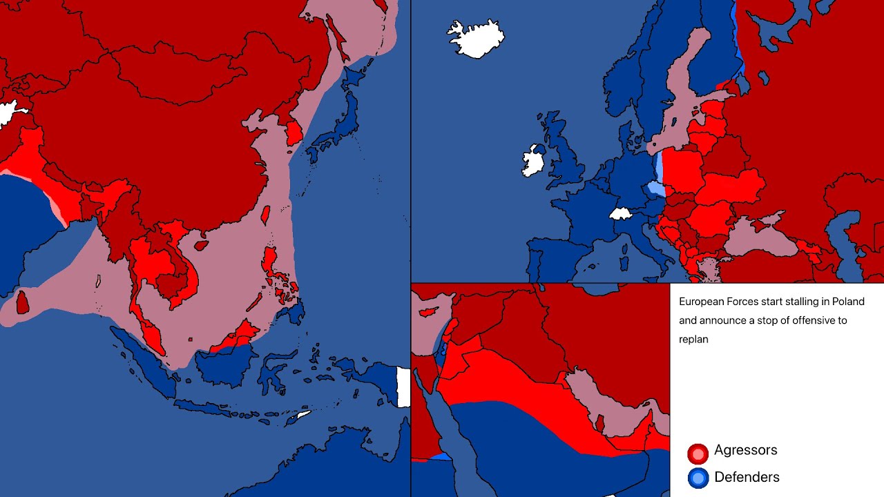 WW3 Scenario, India and the United States versus China and Russia