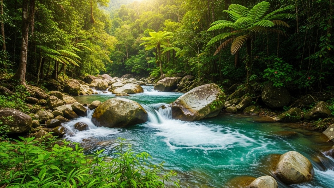 Insomnia Deep Sleep 🌙 Forest River Sounds for Restful Nights