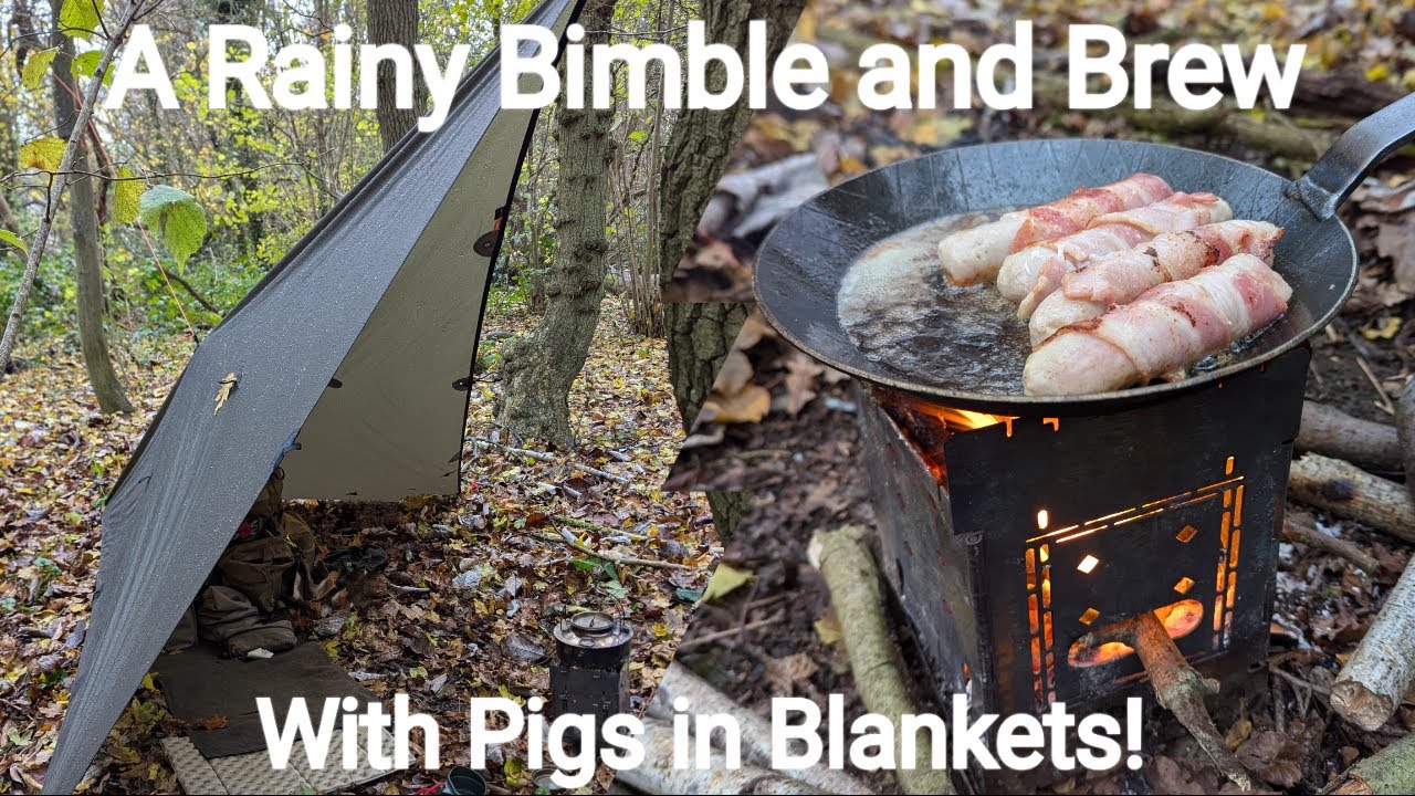 A Seasonal Seasoning of my New Frying Pan - Petromax Wrought Iron Pan - Alpkit Rig 3.5 Tarp