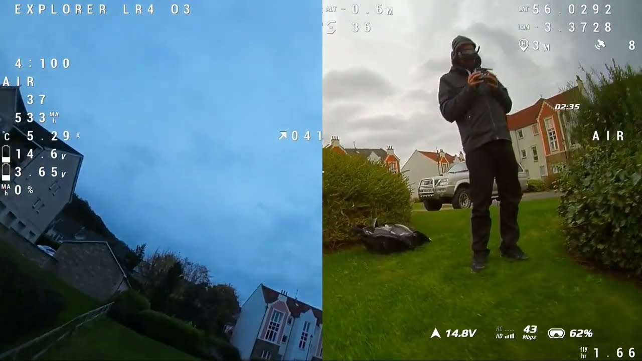 Dji o3 vs. Caddx polar early evening on the flywoo explorer. (low light short casual flight)
