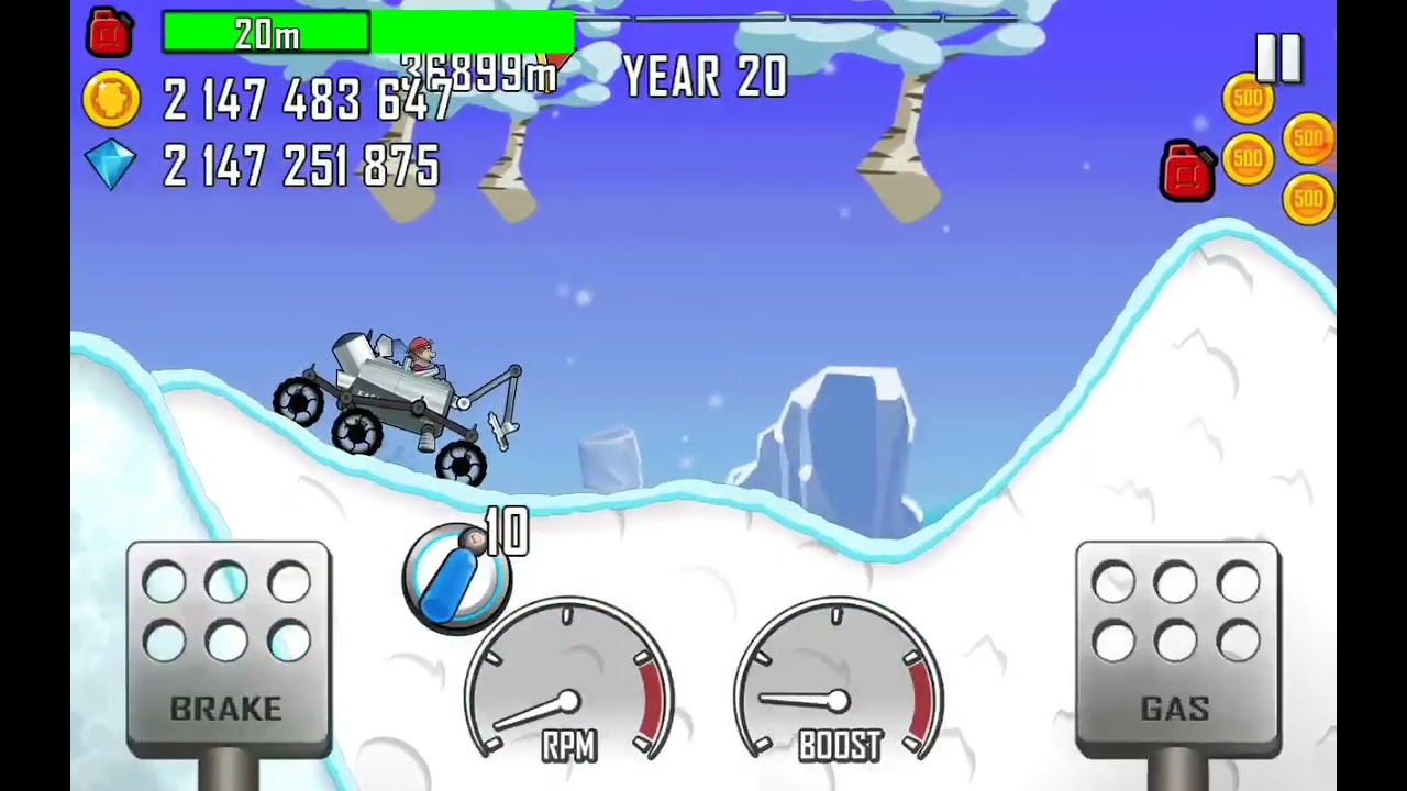 Hill Climb Racing : Moonlander & Seasons 45209 m ( New World Record! )