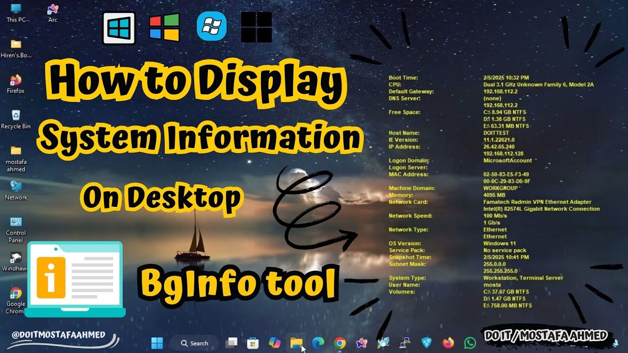 How to Display System Information on Your Desktop | Windows 11 / 10