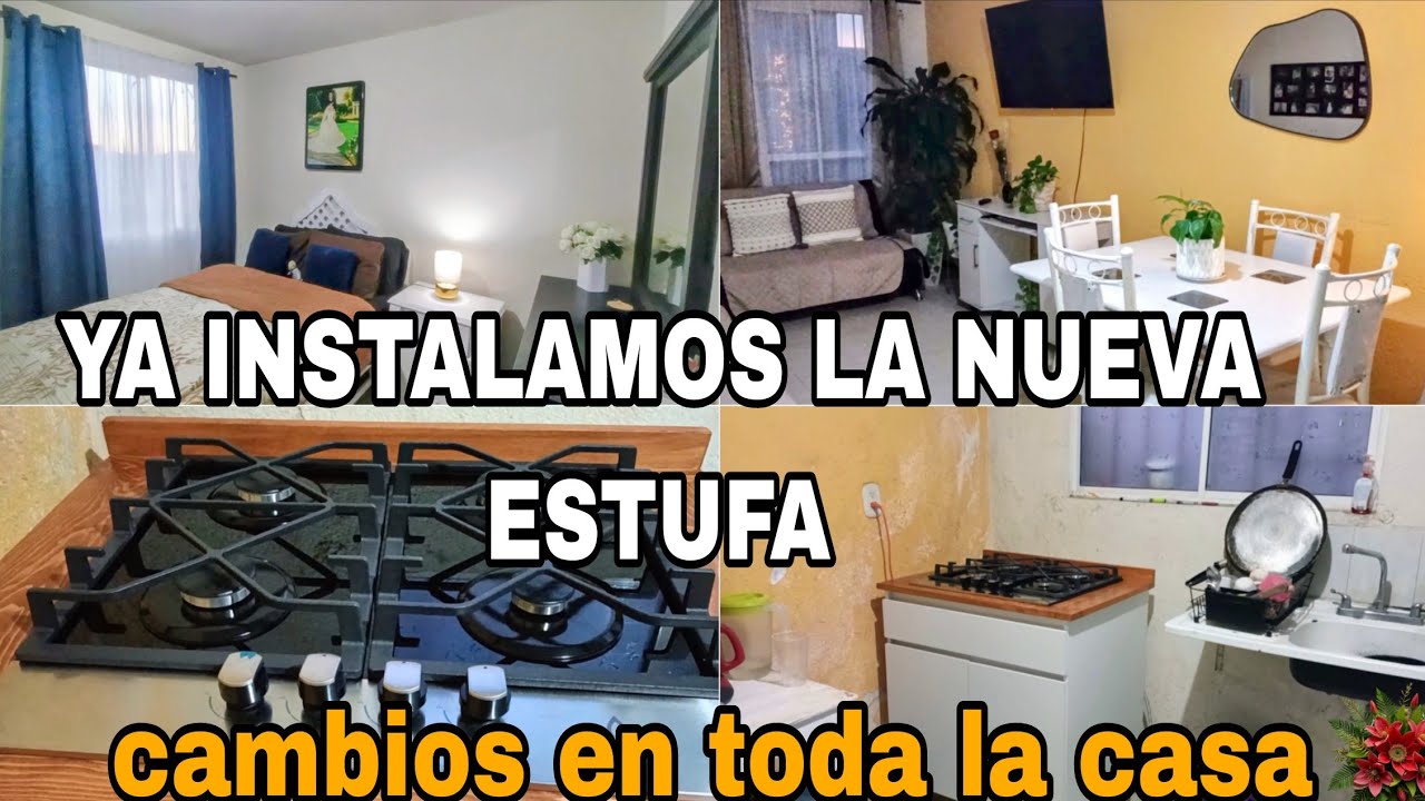 YA PUSIMOS LA NUEVA ESTUFA ✅HACIENDO MUCHOS CAMBIOS EN MI CASA🏠DESHUMIDIFICADOR NUEVO ADIÓS HUMEDAD 