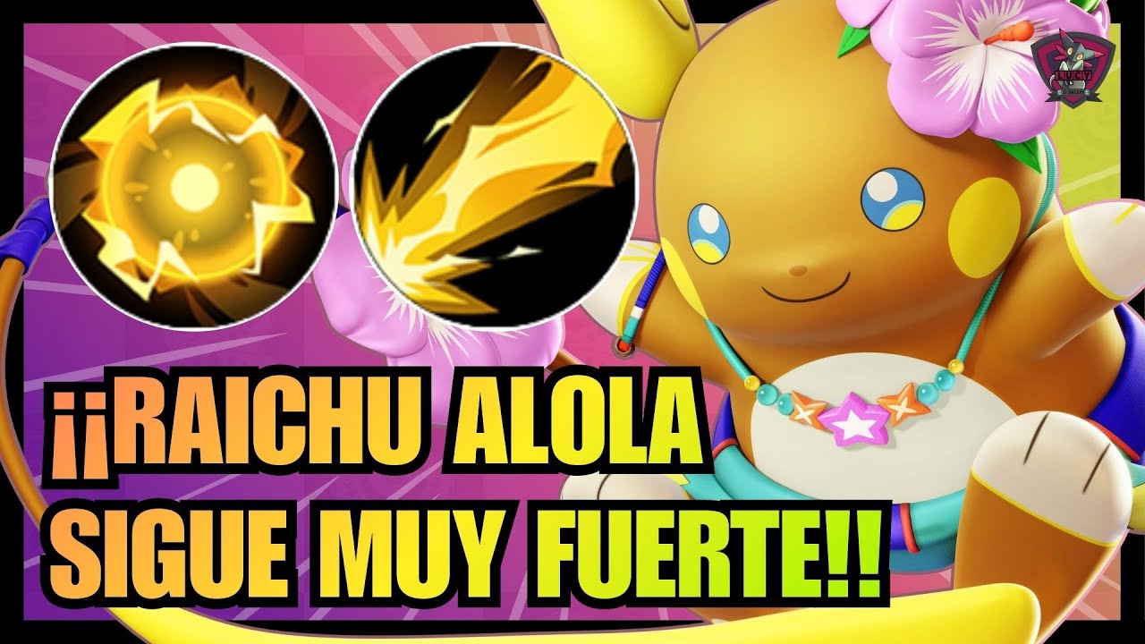 RAICHU ALOLA SIGUE MUY FUERTE🥵MEJORES OBJETOS Y MEDALLAS⭐BUILD RAICHU POKEMON UNITE