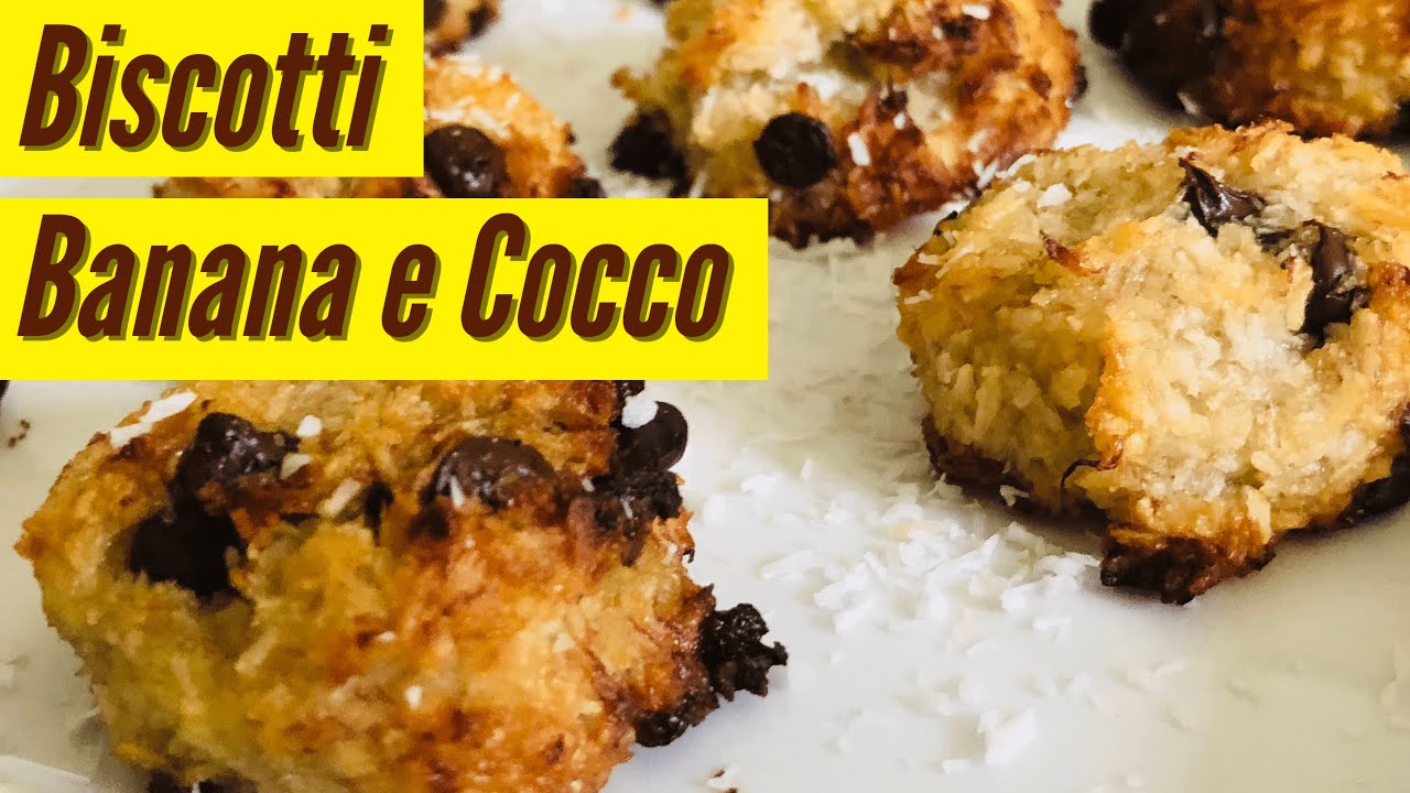 Biscotti alla Banana e Cioccolato (Ricetta Biscotti Morbidi)