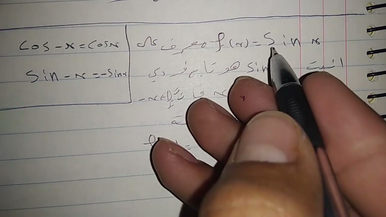 21النهايات/حل امثله عن التابع الزوجي والفردي/بكلوريا سوريا