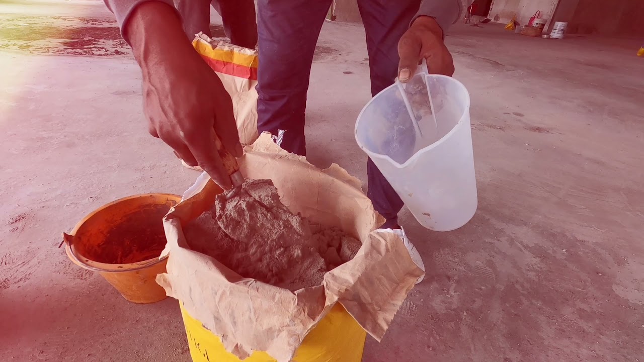 Concrete honeycomb repair sika 412 & sika 610