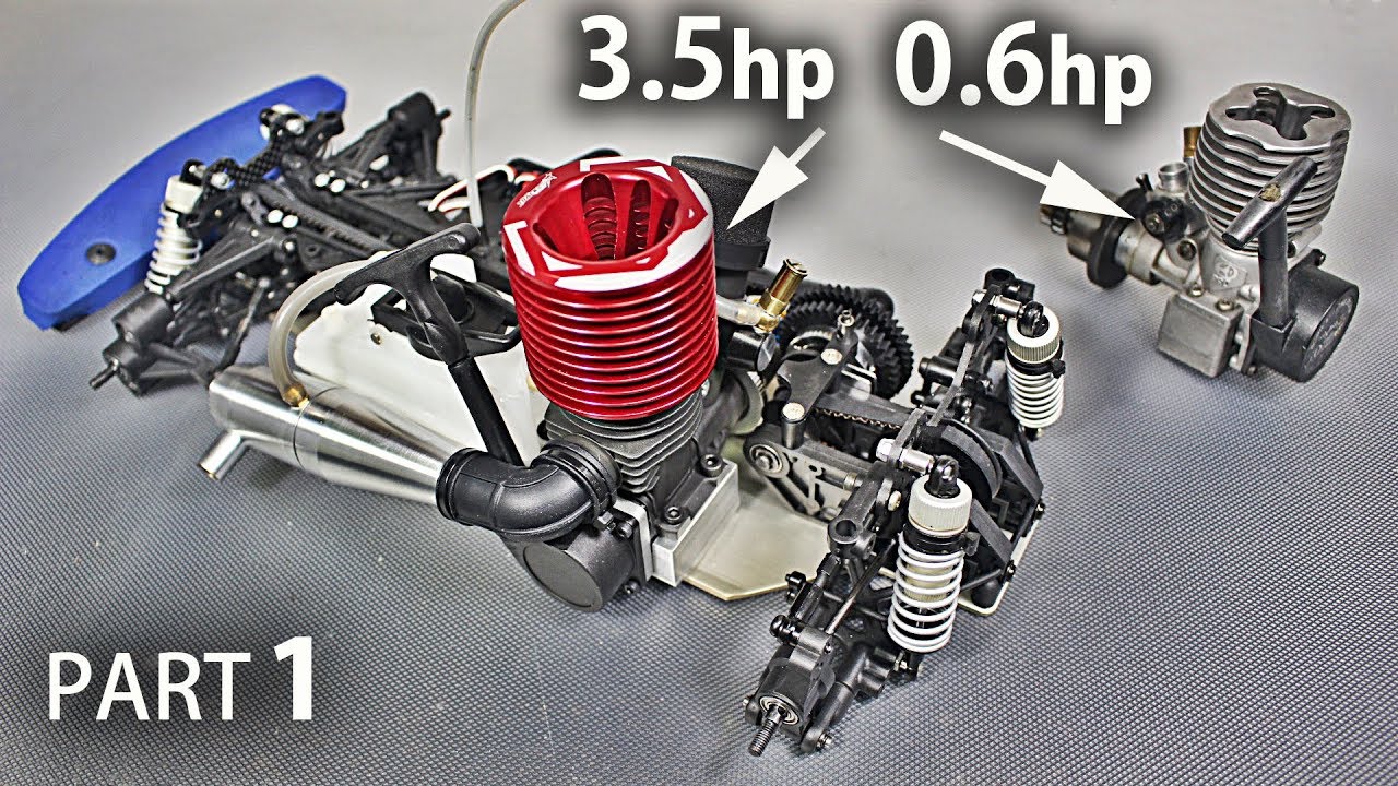 Part 1- Restoring My Old Nitro R/C Car and Installing A *HUGE* Engine on it