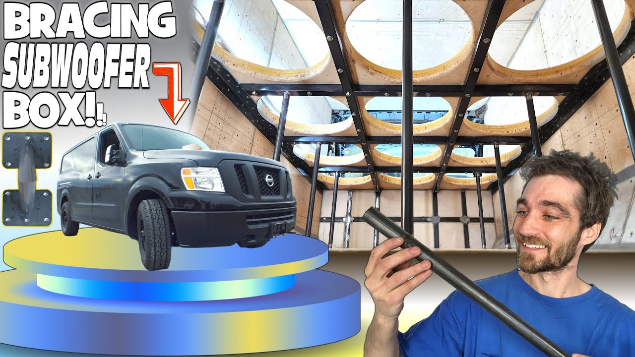 Bracing My 8,000lb Subwoofer Build w/ Custom CAR AUDIO Braces + Building & Installing FRONT of BOX!