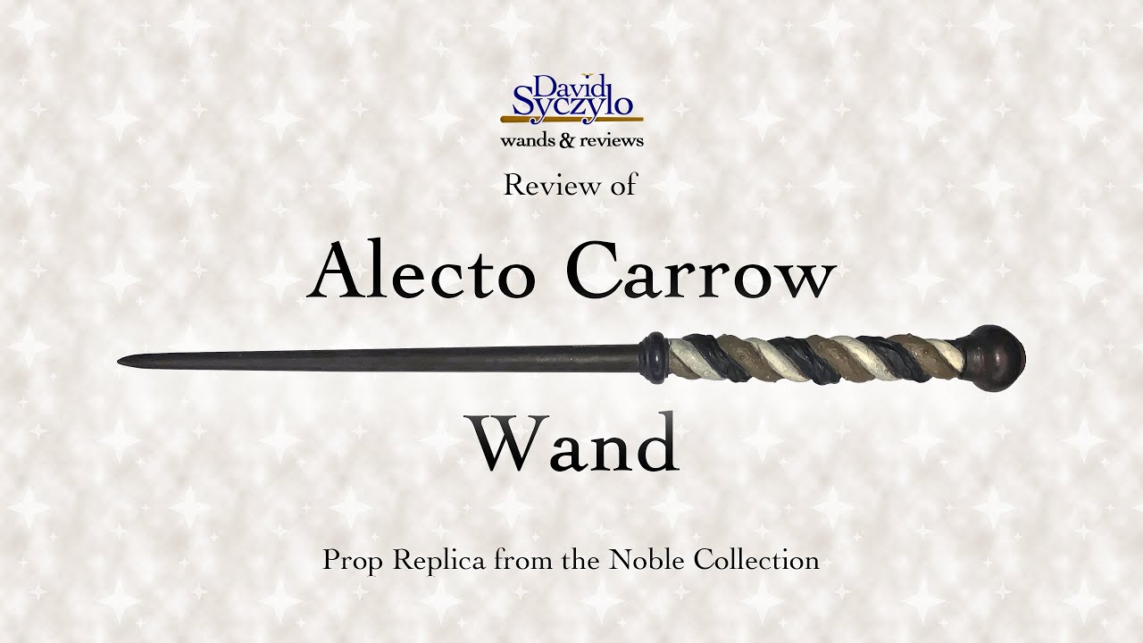 Alecto Carrow Wand - The Noble Collection