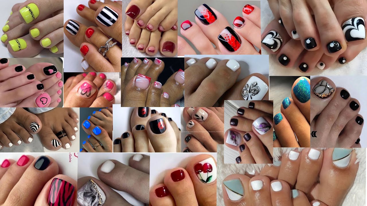 Stylish & Colorful Toe Nails Designs for Pretty Girls