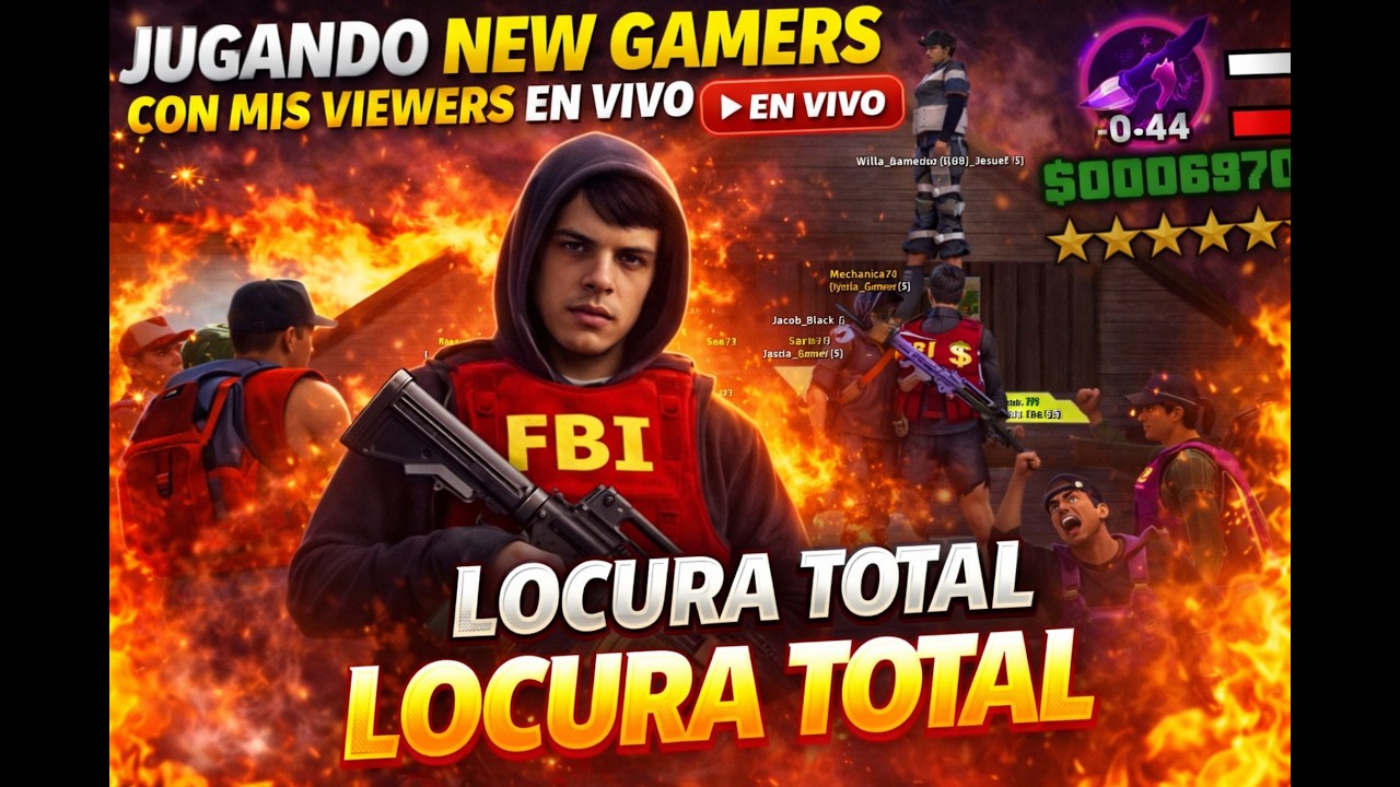 JUGANDO NEW GAMERS CON MIS VIEWERS EN VIVO 🔥 TERMINÓ EN LOCURA TOTAL