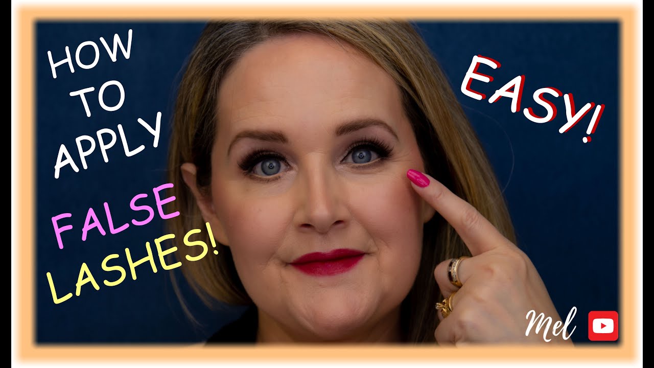 HOW TO APPLY FALSE EYELASHES FOR BEGINNERS | MATURE EYES!
