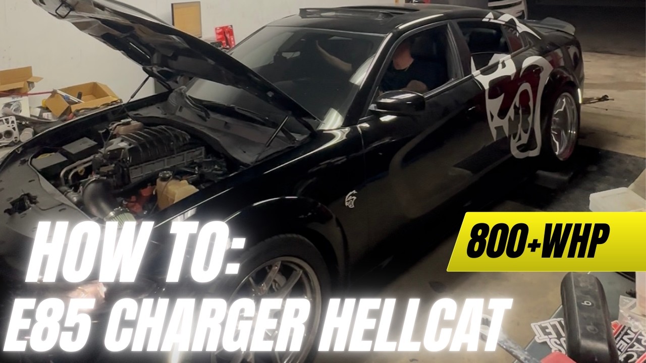 Как получить 800 л.с. на колесах на Charger Hellcat, работающем на E85 | Полная установка и резул...