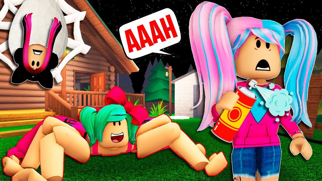 FUJA DA ARANHA GIGANTE no ROBLOX! (Spider)